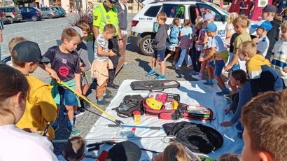 Na Světovém dnu první pomoci jste si mohli nechat změřit tlak i hladinu cukru v krvi