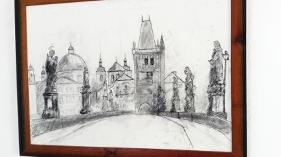 Galerie vystavuje díla Karla Komínka. Nechybí jeho první obraz, ani ten poslední...nedokončený