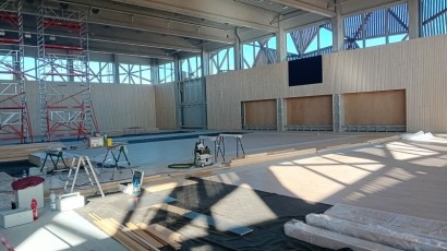 Veřejnost mohla nahlédnout do nedokončené sportovní haly