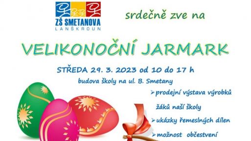 29. březen - Velikonoční jarmark na ZŠ Smetanova
