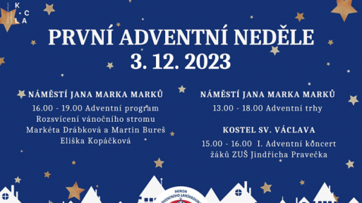 3. prosinec - Rozsvícení vánočního stromu