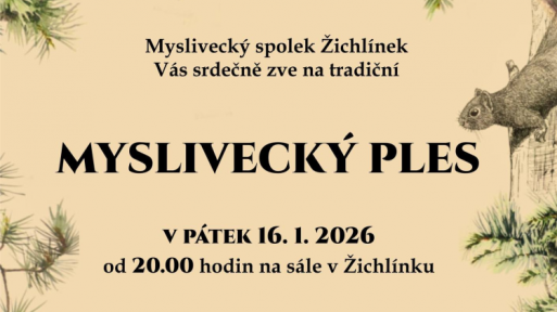 14. únor - Myslivecký ples v Sázavě