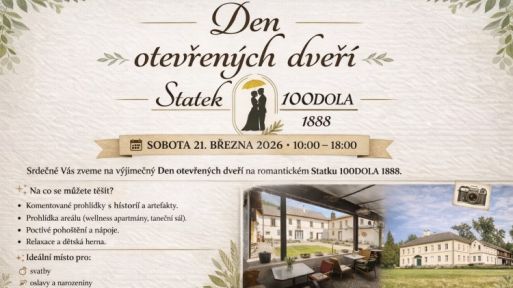 Inzerce: Den otevřených dveří na romantickém Statku 100DOLA 1888