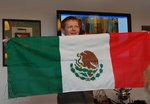 Jaroslav Jirásek s mexickou vlajkou