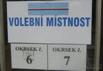 Označení volební místnosti