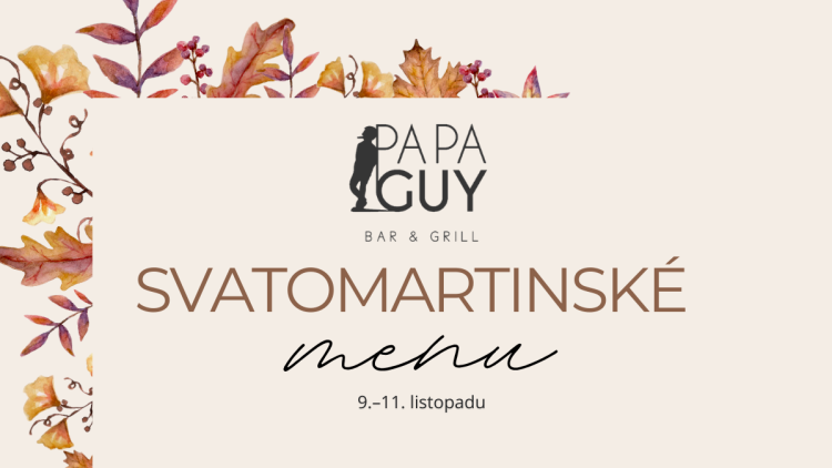 Inzerce: Svatomartinské menu v Papaguy Bar&Grill