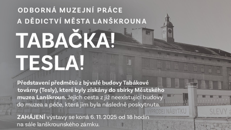 6. až 9. listopad - Výstava Tabačka! Tesla!