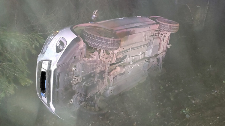 Nehoda s dětmi v autě v Jakubovicích