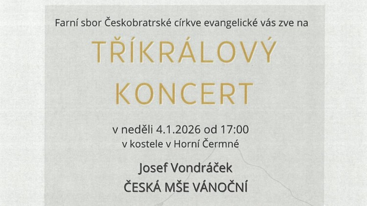 4. leden - Tříkrálový koncert v Horní Čermné