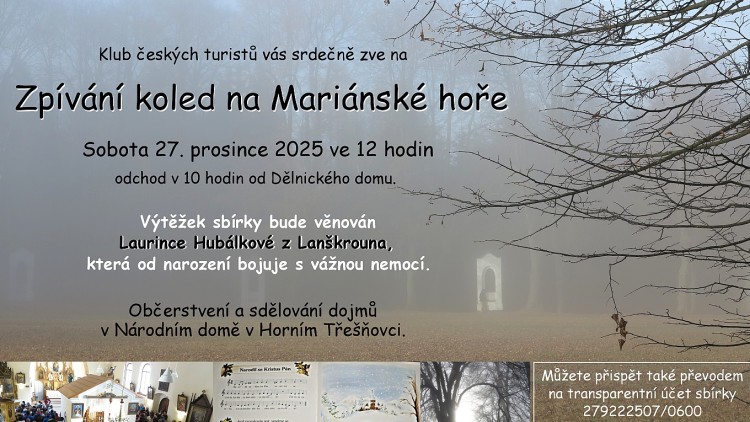 27. prosinec - Zpívání koled na Mariánské hoře