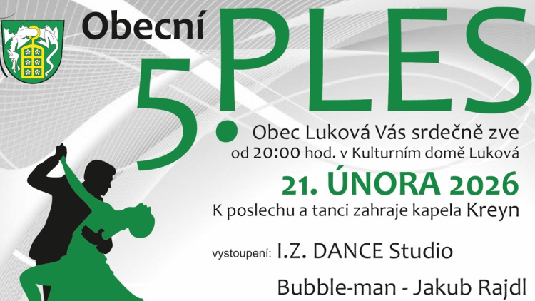 21. únor - Obecní ples v Lukové