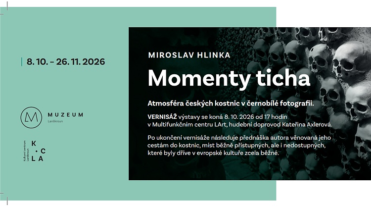 8. říjen - Vernisáž výstavy Miroslava Hlinky Momenty ticha
